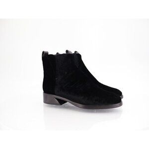 Mercedes Castillo Xandra Black Velvet Pull On Ankle Boots Women’s Size 5 35